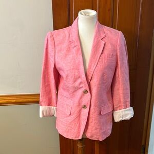 J.Crew  Pink Schoolboy Blazer